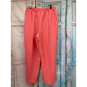 Alfred Dunner Womans Orange Pants Size 12